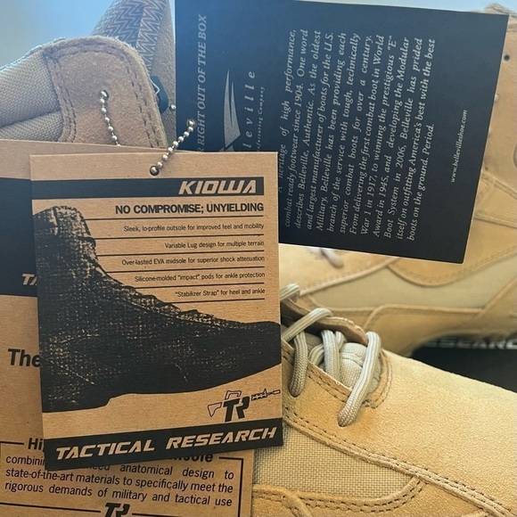 Belleville Boots 7.5 Tactical Research TR303 Suede Desert Tan Combat Military - Picture 7 of 16